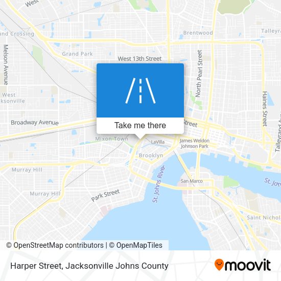 Harper Street map
