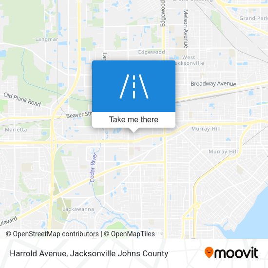 Harrold Avenue map