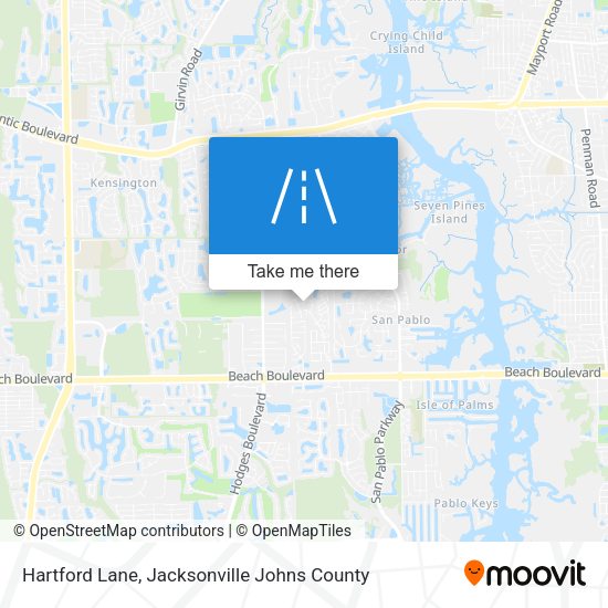 Mapa de Hartford Lane