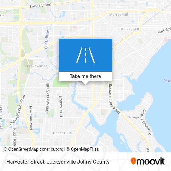 Harvester Street map