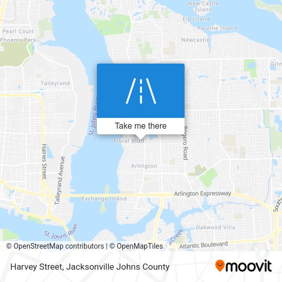 Mapa de Harvey Street