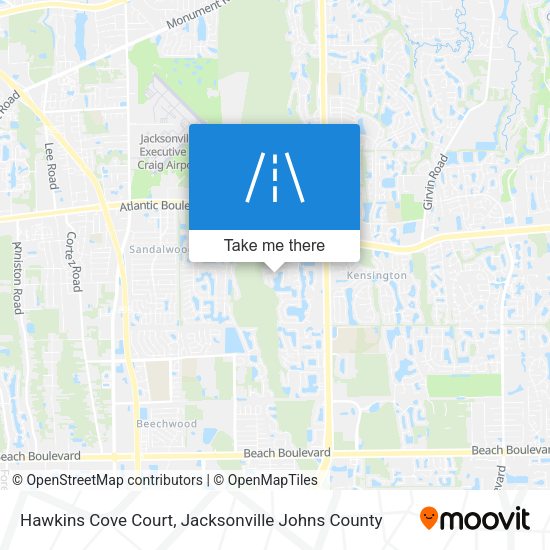 Mapa de Hawkins Cove Court