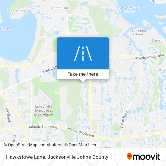 Hawkstowe Lane map