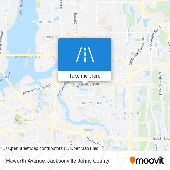 Haworth Avenue map
