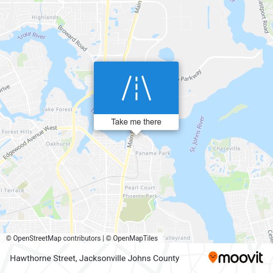 Mapa de Hawthorne Street