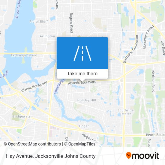 Hay Avenue map