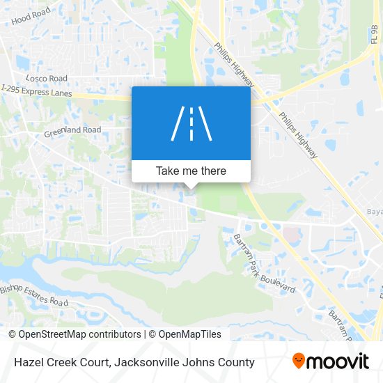 Mapa de Hazel Creek Court