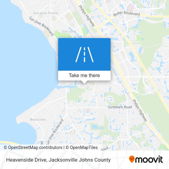 Heavenside Drive map