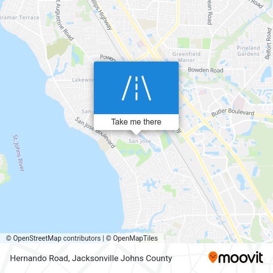 Hernando Road map