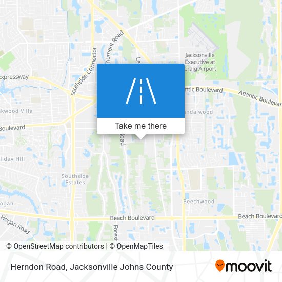 Herndon Road map