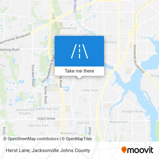 Mapa de Herst Lane