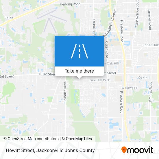 Hewitt Street map