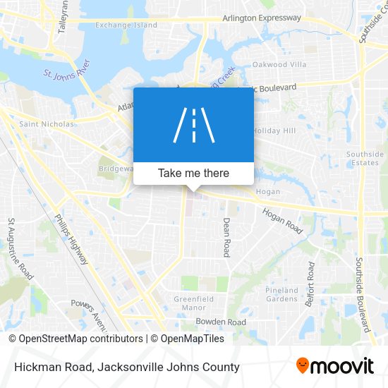 Mapa de Hickman Road