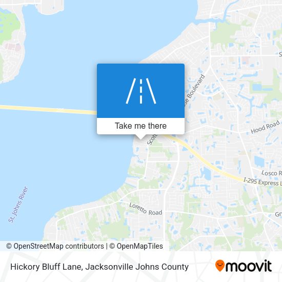 Hickory Bluff Lane map