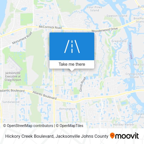 Mapa de Hickory Creek Boulevard