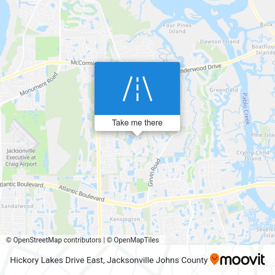 Mapa de Hickory Lakes Drive East