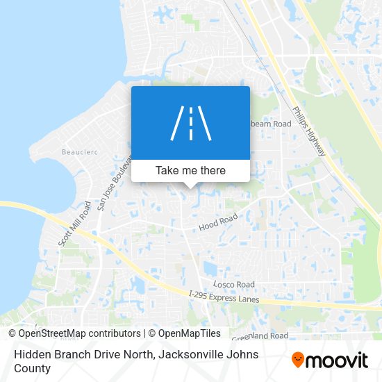 Mapa de Hidden Branch Drive North