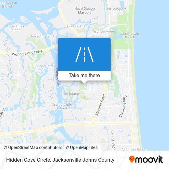 Mapa de Hidden Cove Circle