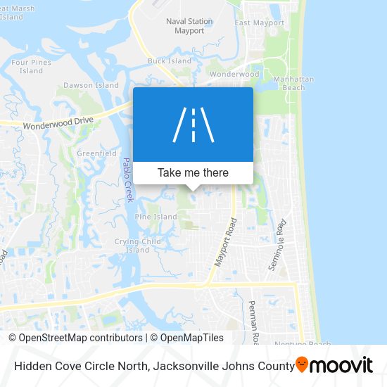 Mapa de Hidden Cove Circle North