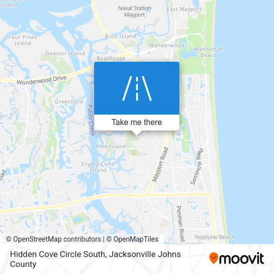 Mapa de Hidden Cove Circle South