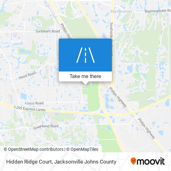 Hidden Ridge Court map