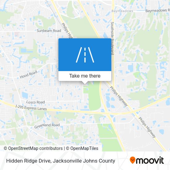 Mapa de Hidden Ridge Drive