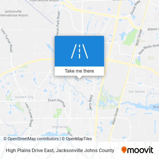 High Plains Drive East map