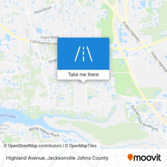 Mapa de Highland Avenue
