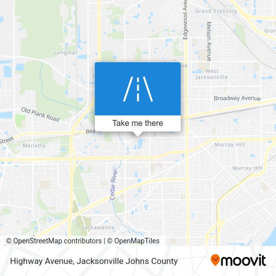 Highway Avenue map