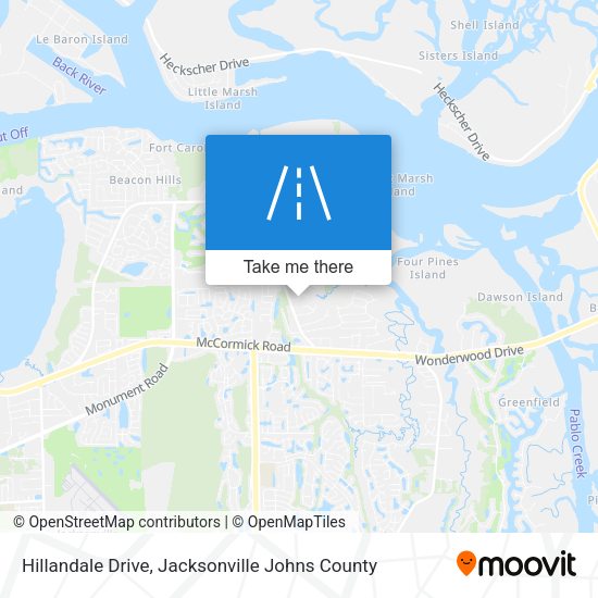 Mapa de Hillandale Drive