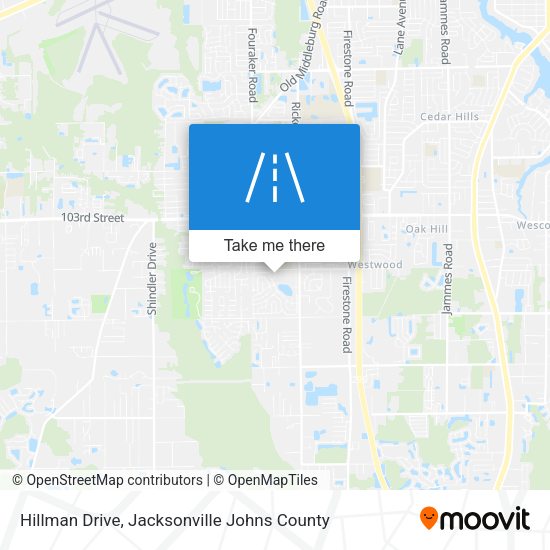 Hillman Drive map
