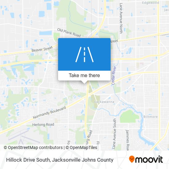 Hillock Drive South map