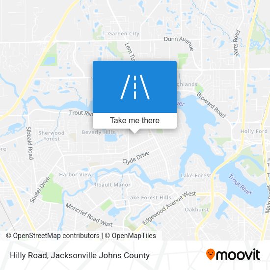 Hilly Road map