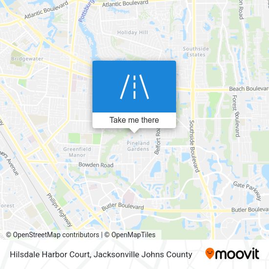 Hilsdale Harbor Court map