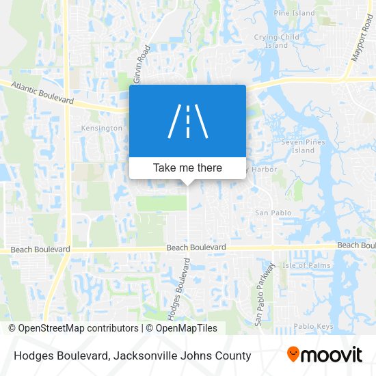 Mapa de Hodges Boulevard