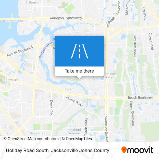 Holiday Road South map