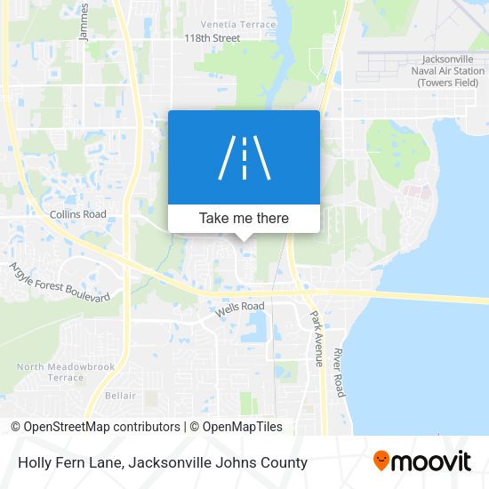 Holly Fern Lane map