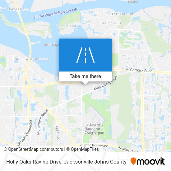 Holly Oaks Ravine Drive map
