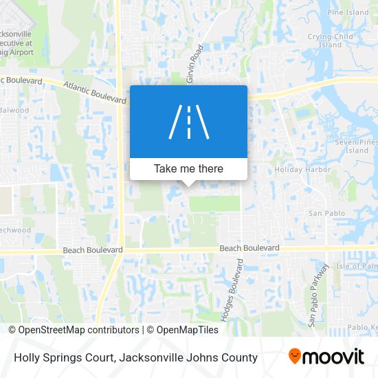Holly Springs Court map