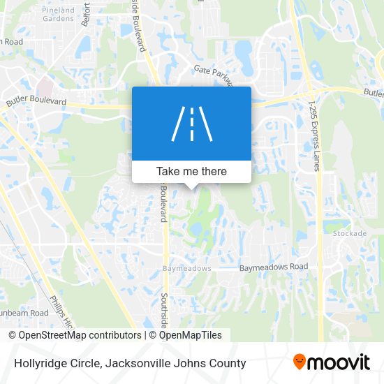 Hollyridge Circle map