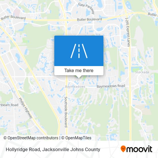 Hollyridge Road map