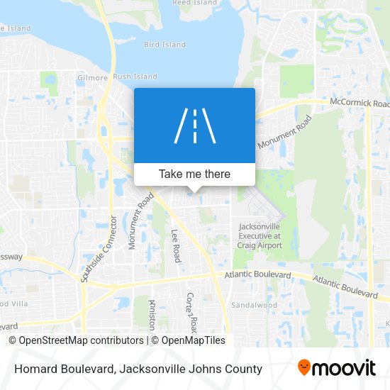 Homard Boulevard map