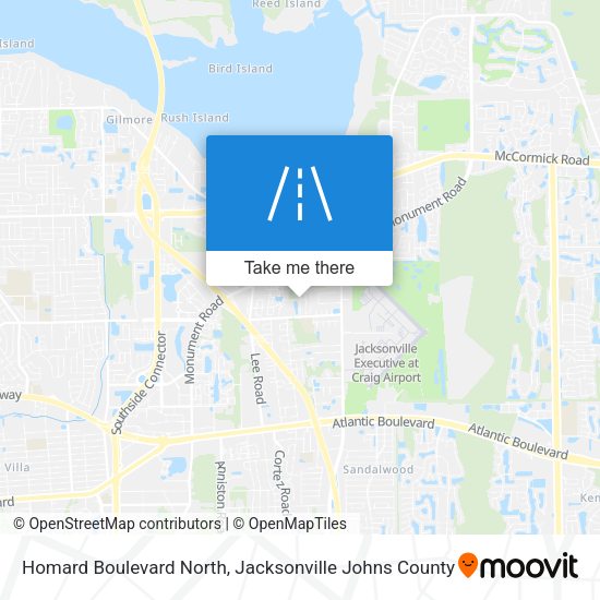 Homard Boulevard North map