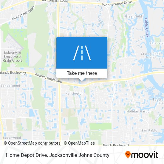 Home Depot Drive map