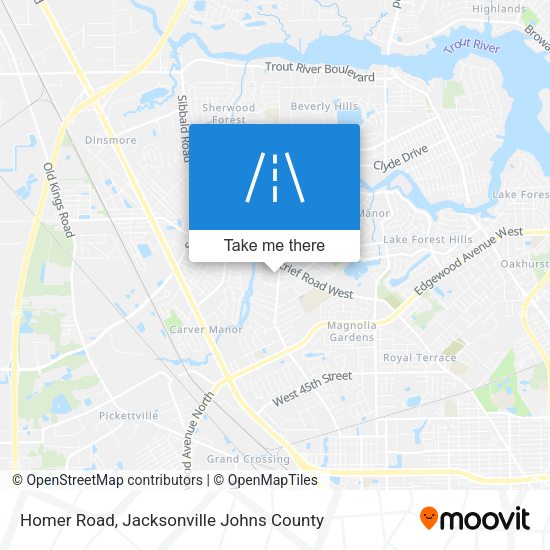 Homer Road map