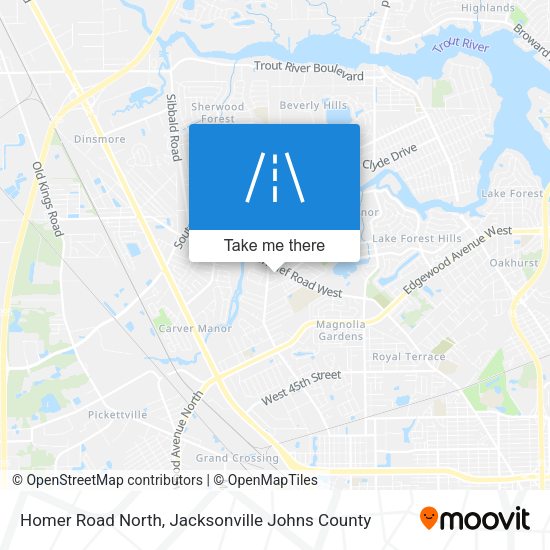 Homer Road North map