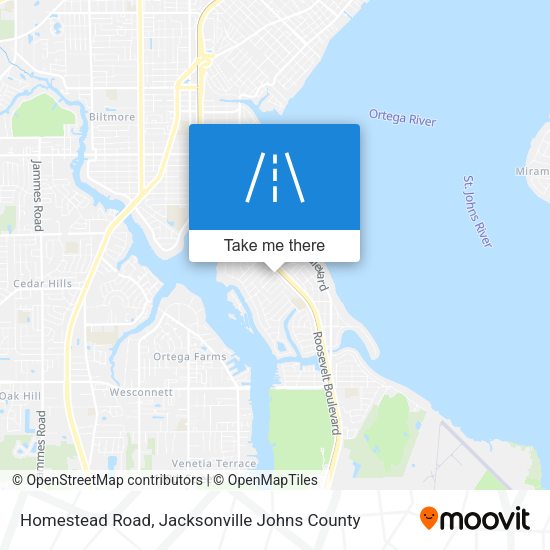 Mapa de Homestead Road
