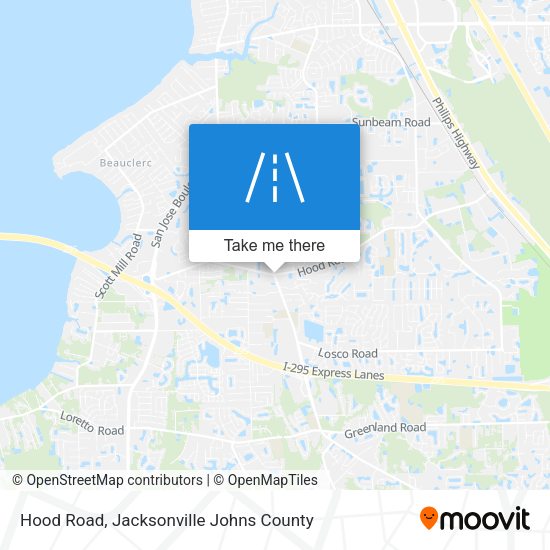 Mapa de Hood Road