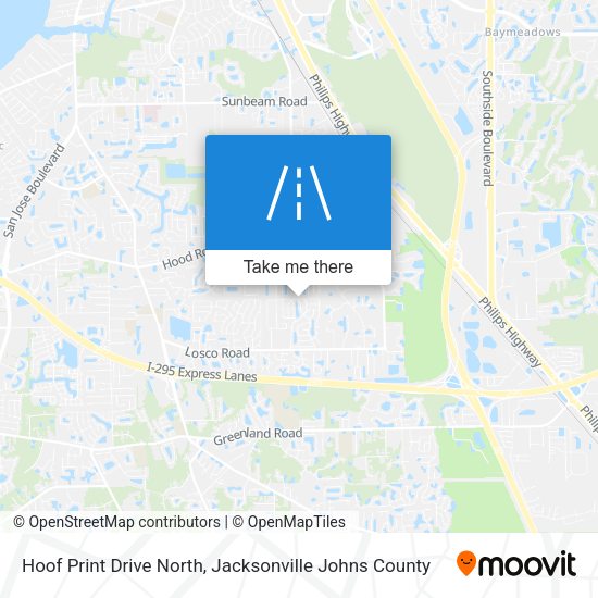 Hoof Print Drive North map
