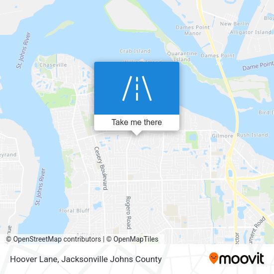 Hoover Lane map